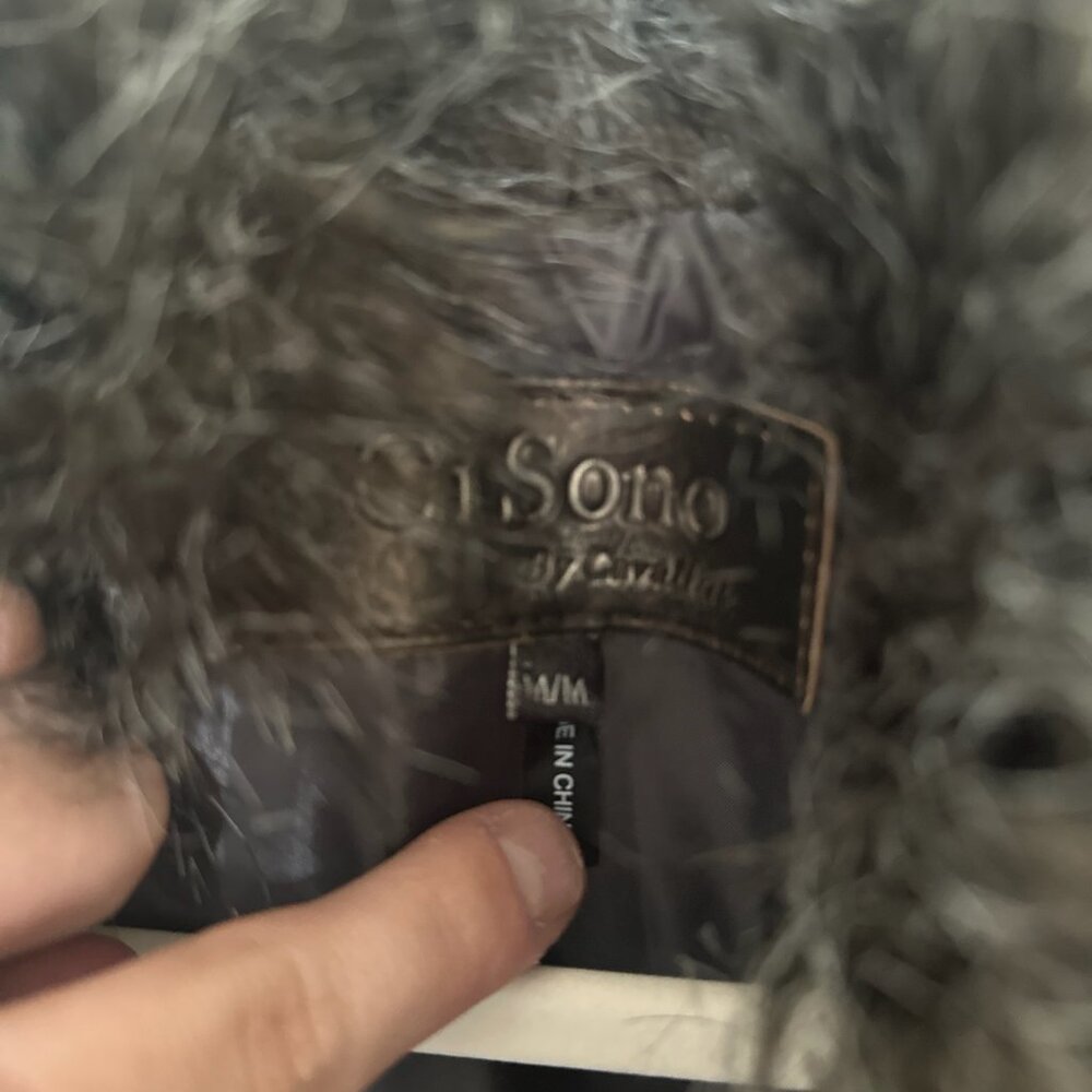 Ci Sono Fur Vest View 3